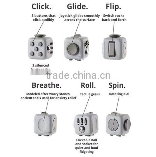 New Arrival Colorful Multi-functional Fidget Cube, Funny Desk Pressure Release Magic Cube, Anti-stress Toys For Wholesale