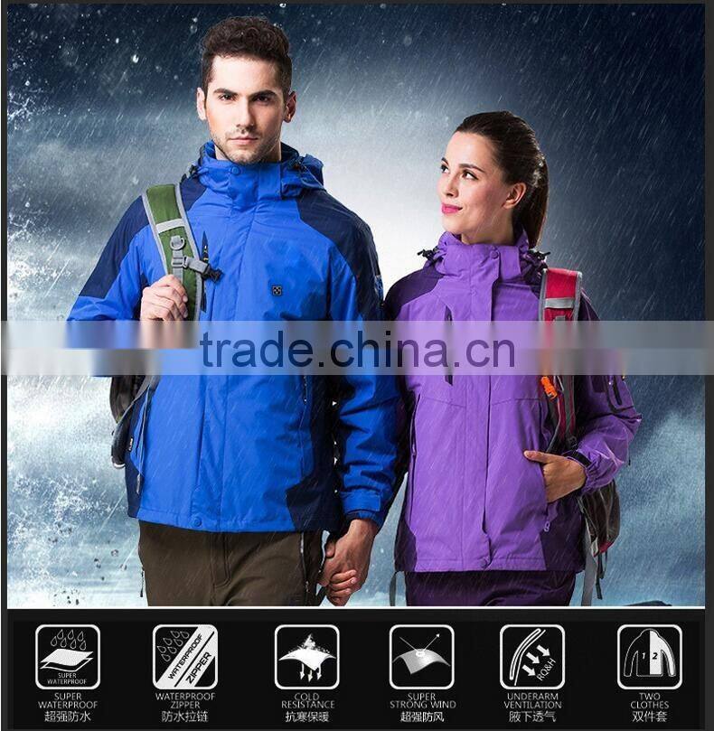 Outdoor GPS positioning mountaineering ski clothes AAC Jackets intelligent fever warm weatherproof jacket