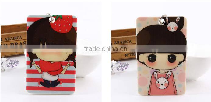 Wholesale Stock Small Order Cute Cartoon Key Ring Card Holder