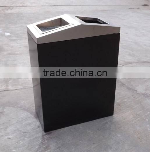 Arlau outdoor colored metal trash can