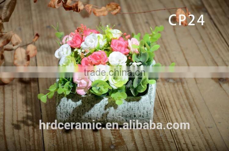 high quality colorful Cement garden flower pot
