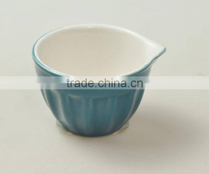 4pcs ceramic measuring cups set, cups with mouth