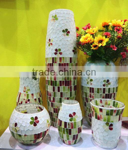 Fresh Exquisite Mosaic Cheap Antique Style Vase