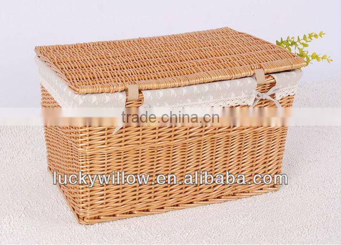 large wicker laundry basket with handle knitted laundry basket