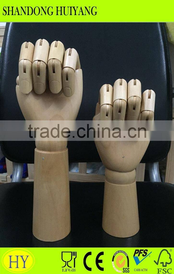 Display flexiable holder versatile hot sale wooden mannequin wooden hand