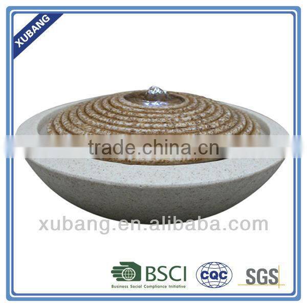 Round tabletop water fountain garden