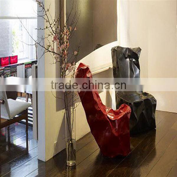 Cylindrical glass vase