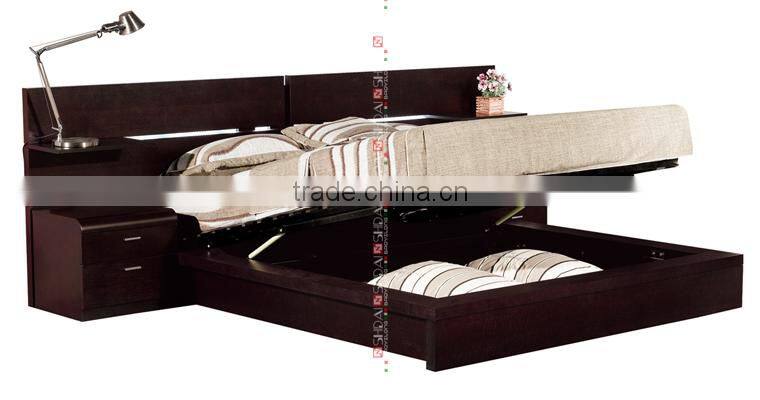 pictures of double bed / double deck bed / pictures of wood double bed B77