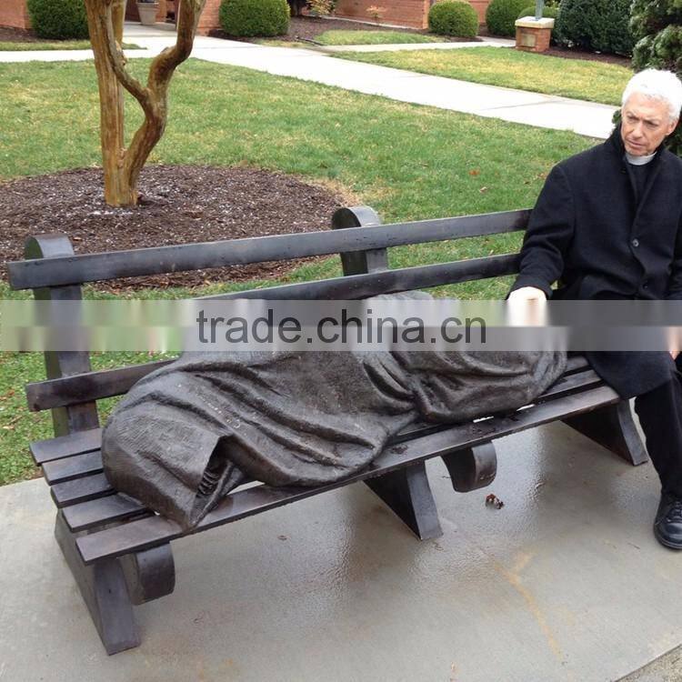 New design bronze meditating jesus statue