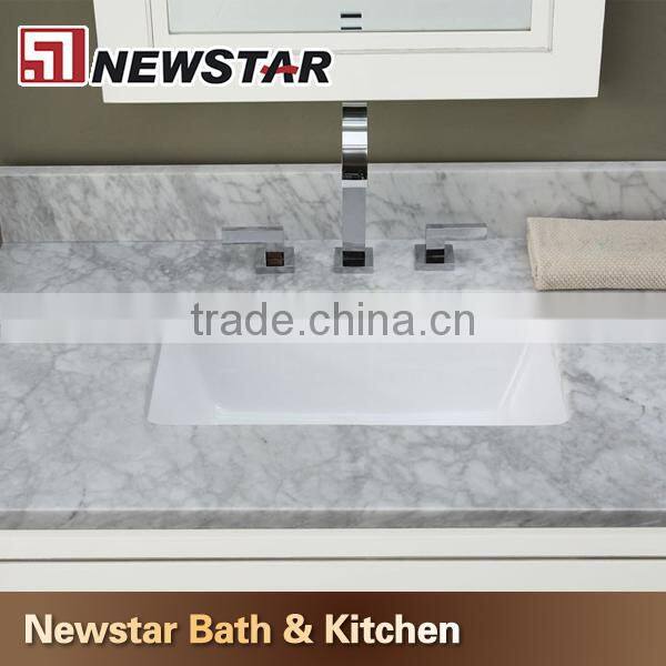 Made in China White carrara Marble Vanity Tops