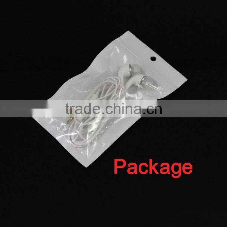 Flat wire cable high quality earphone with mic in ear earphone