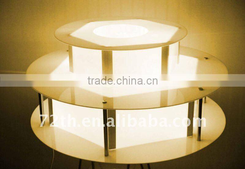 CHOCOLAZI ANT-8145 Acrylic Color LED BASE of Chocolate fountain display