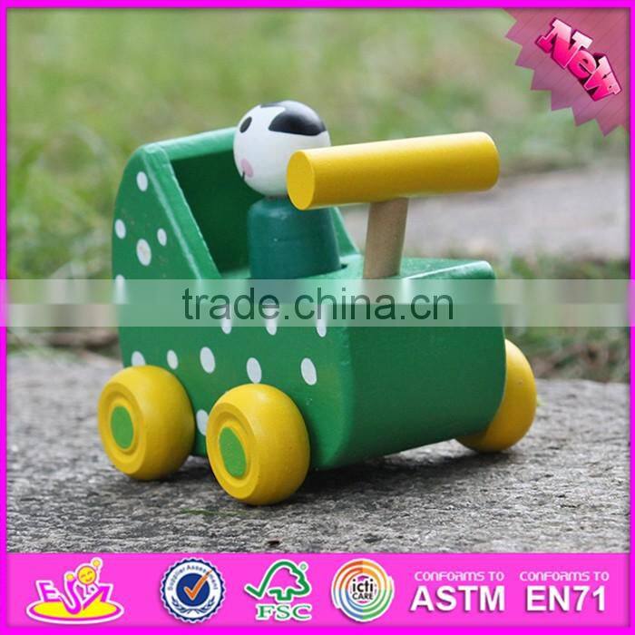 2017 New products kids animal toy wooden toy car plans W04A324