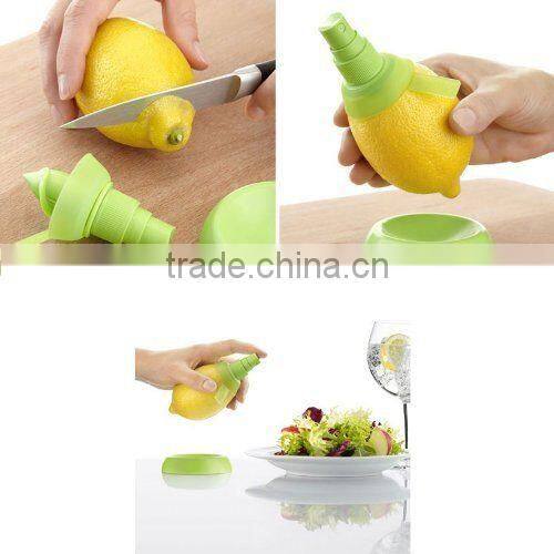 2PCS Fruit Citrus Lemon Lime Orange Stem Sprayer Set Green