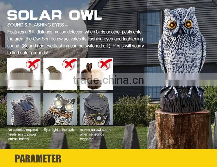 Flash Eye ScareCrow Owl with Motion Sensor