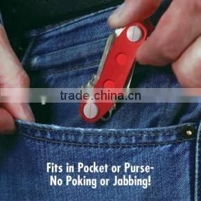 2016 new arrival easily organize up to 12 keys Aluminum Compact Key Holder