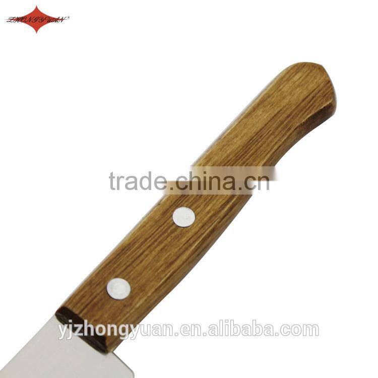 ZY-B50023 5 inch chef knife kitchen knife full-tang blade with brown hardwood handle