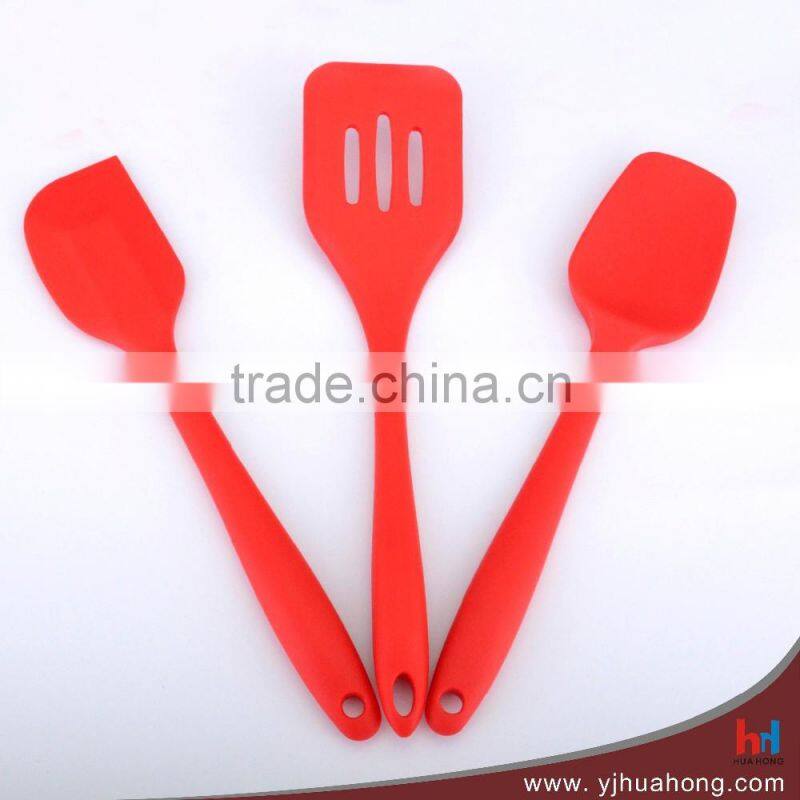 Colorful slotted spatula ,food grade heat-resistant spatula,kitchen silicon spatula
