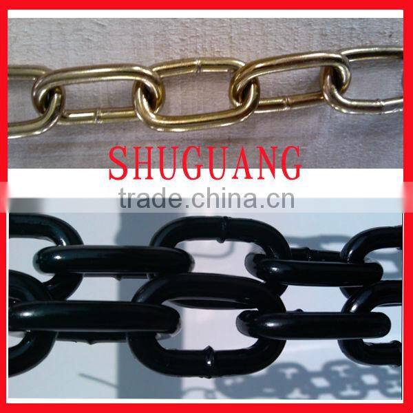 Linyi Shuguang Factory Supply Bright Black Painted Short Link Chain