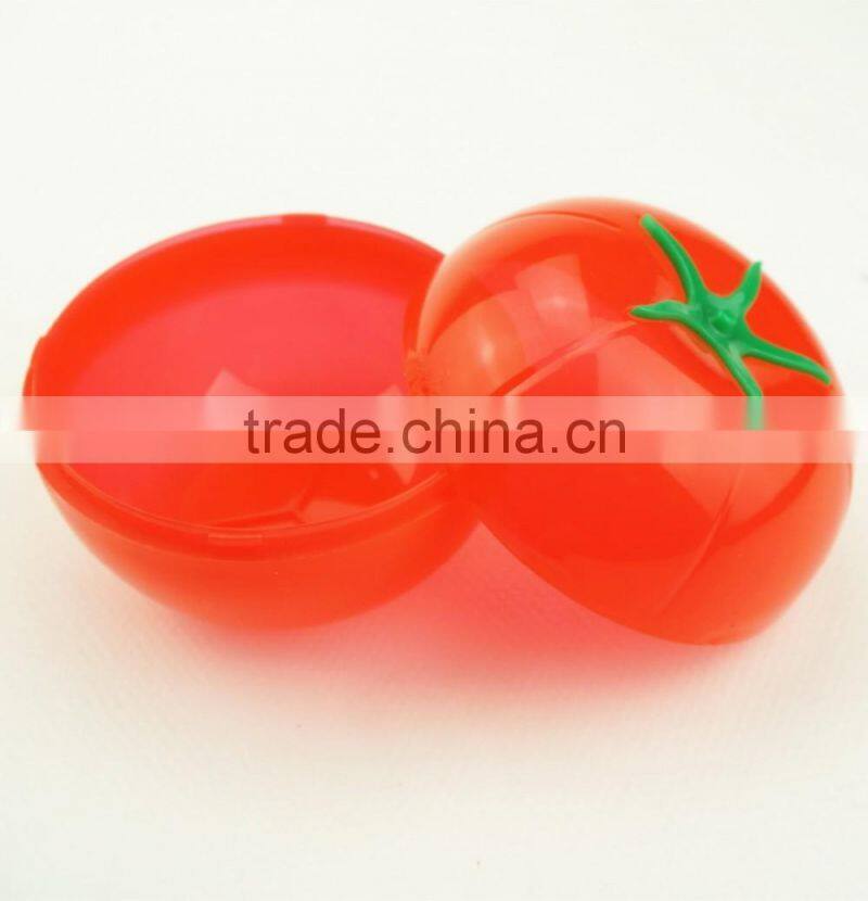 41054 tomato Shaped Plastic Saver/Storage Box/Storage Container with FDA/LFGB