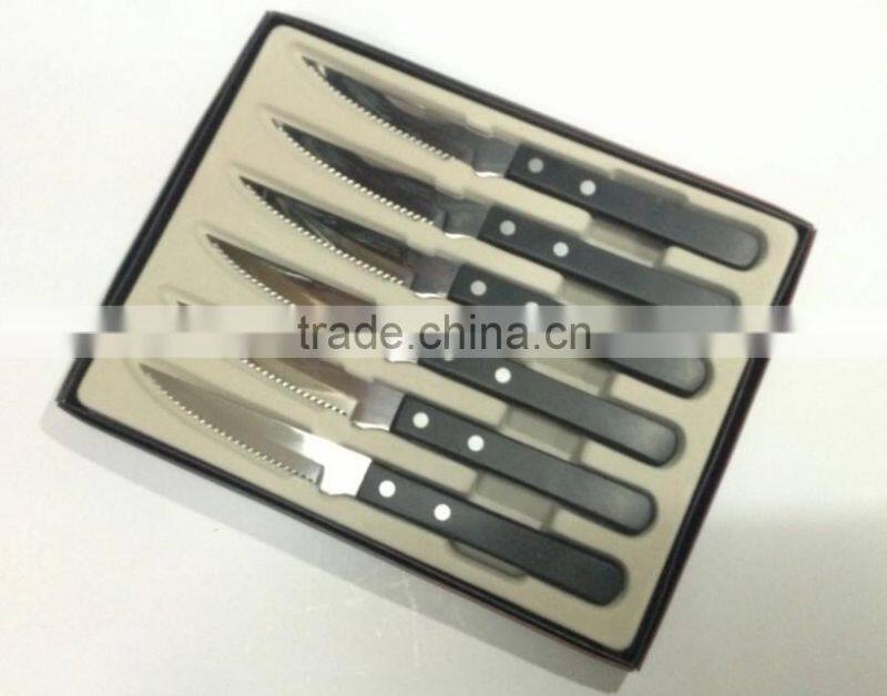 6pcs steak knife BBQ devil