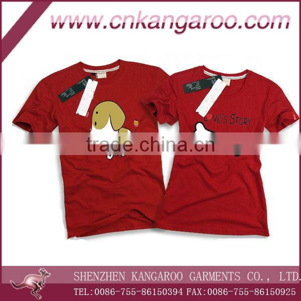 Couple and Family 100% cotton T-shirt with short sleeve