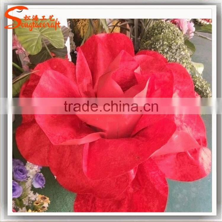 factory price Wholsale China artificial flower decor wedding artificial Chinese rose flower fake decoration flower