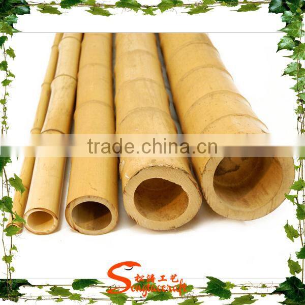 2015 New sale in natural hotal High Quality Large Yellow Artifical Bamboo Poles