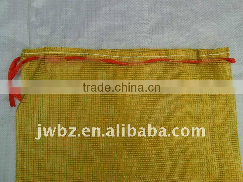 hign qulity pp leno mesh bags for potato with lable