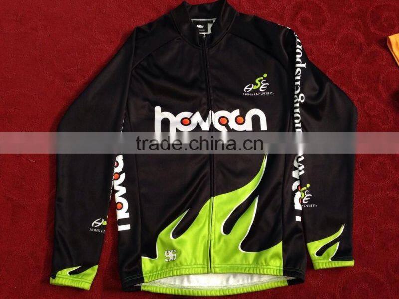 Hongen apparel 2015 Custom Design Sublimation Winter Thermal Cycling Jacket