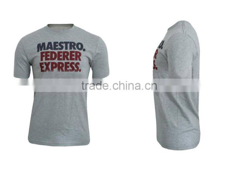 Short sleeve 100% cotton t shirt with custom t shirt design