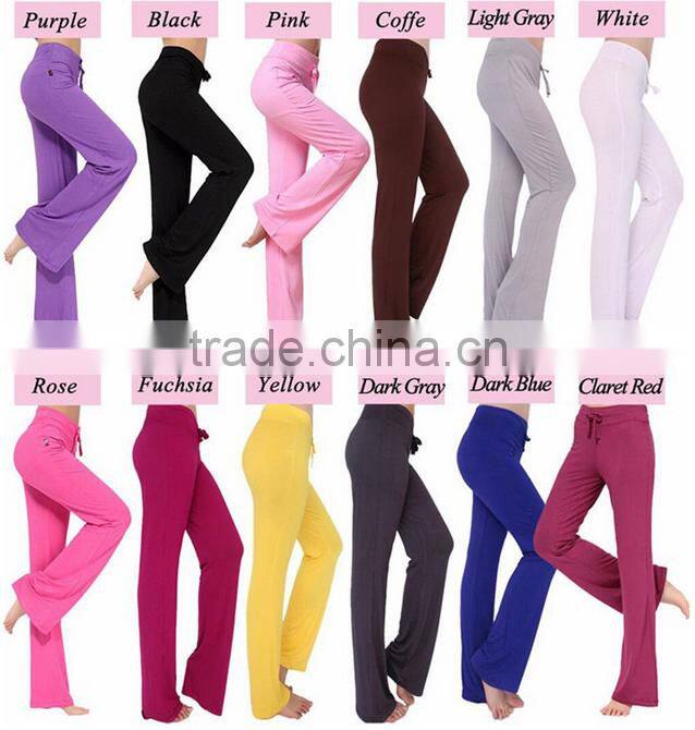 Wholesale women Modal Yoga Leggings Pants yoga pants sport slim pants