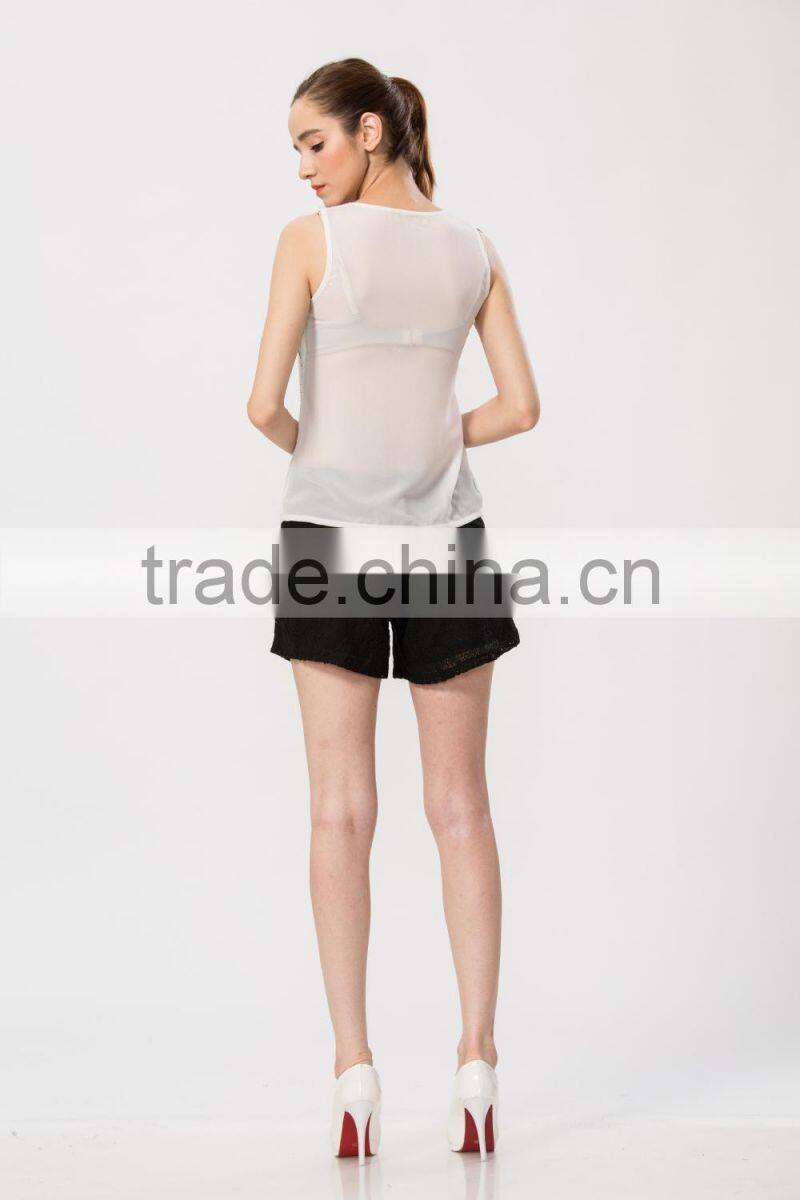 Bodycorn Sequin Halter Sleeveless Lady Tunic Top