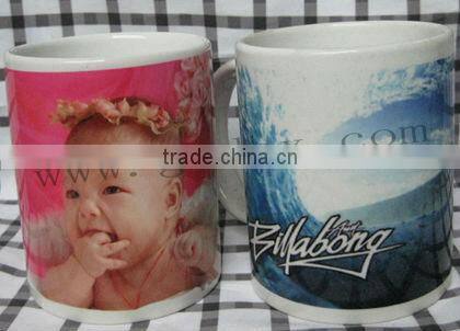 Dye sublimation coating for ceramic tile