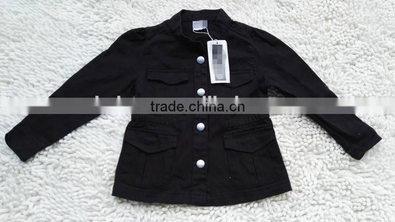 Branded stock lots child 100%cotton casual jacket