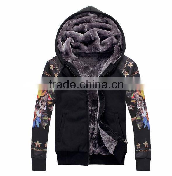 custom winter High Fashion customize Heavy Weight Fleece sport fashion Hoodies with floral printed Sweatshirt for Men