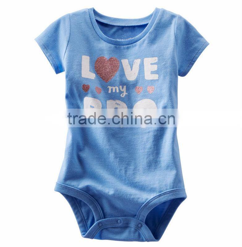 China guangzhou wholesale kid baby letter printing rompers for boys infant jumpsuit