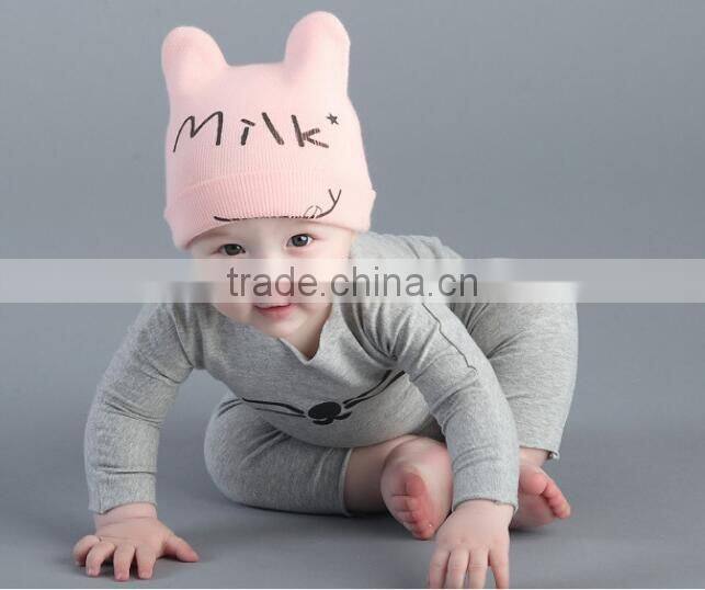 Super warm Lovely crochet toddler Knitted Baby kids wool hat