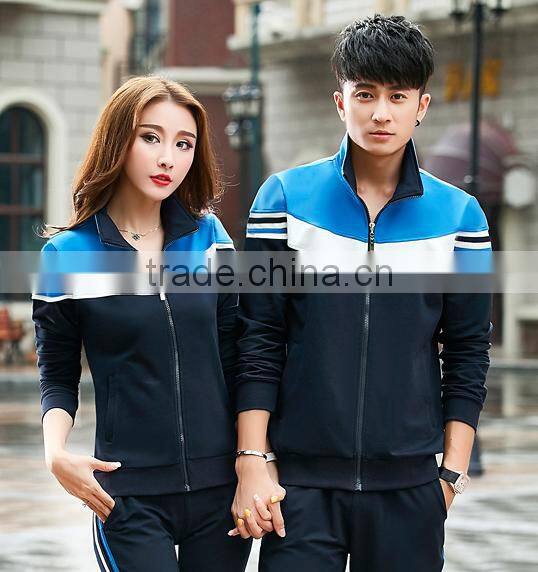 Custom plain popular tracksuit wholesale latest design tracksuit Top design sportswear tracksuit for couple