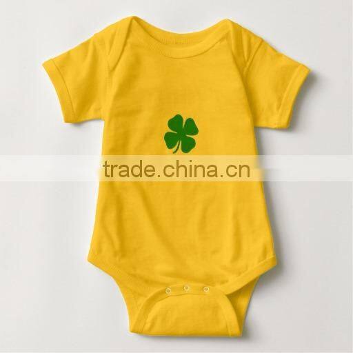 Top quality eco-friendly printing softtextile 100% combed cotton baby romper