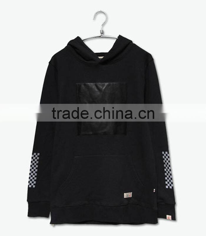 cotton and leather hoodies sportswear manufacture