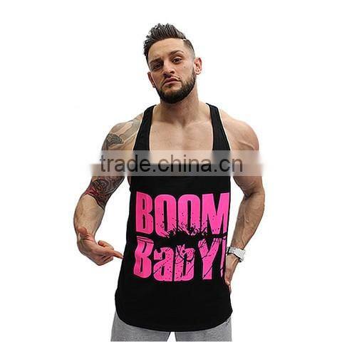 Gym Stringer Tank Top Men Bodybuilding Clothing and Fitness Mens Sleeveless Shirt Sports Vests Cotton Singlets Muscle Tops