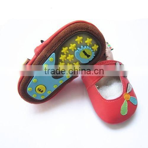 rubber sole baby sandal and genuine leather baby shoes 2016