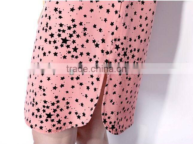 Latest Comning Deisgn Stars Printing Dresses