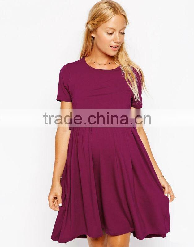 Maternity and nusing clothes Maternity NURSING Dress With T-Shirt Layer