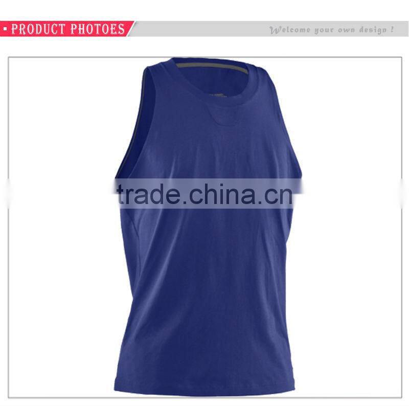 Wholesale Muscle Bodybuilding Gym Blank Workout Mens Vest Singlet