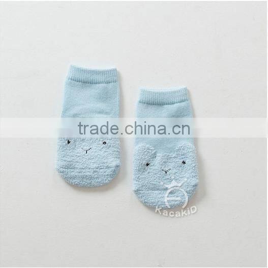 cute baby cotton socks, silicone print baby socks