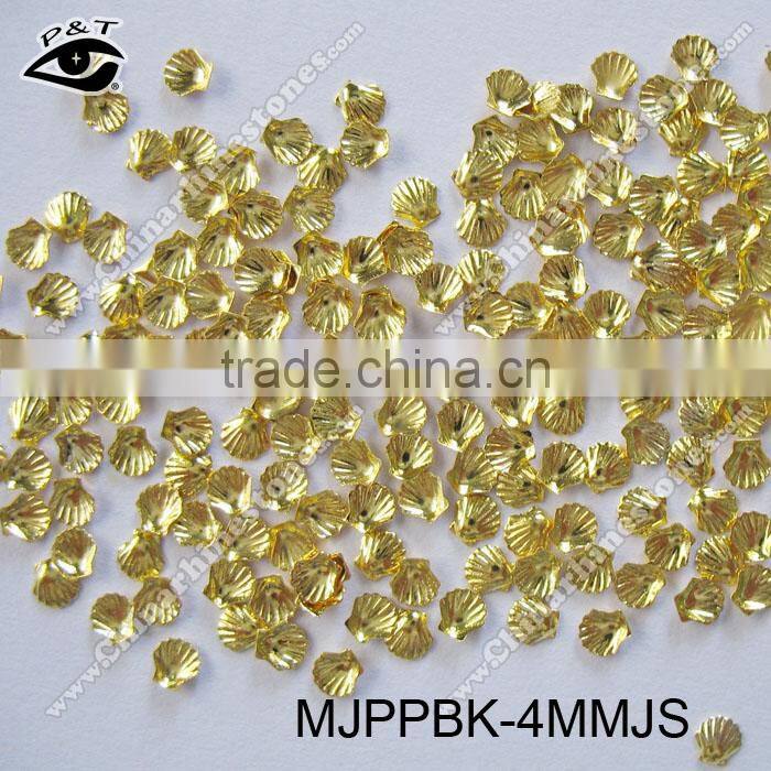 4MM Gold Shell Studs Nail Studs Metal Nailhead For Nail Accessories