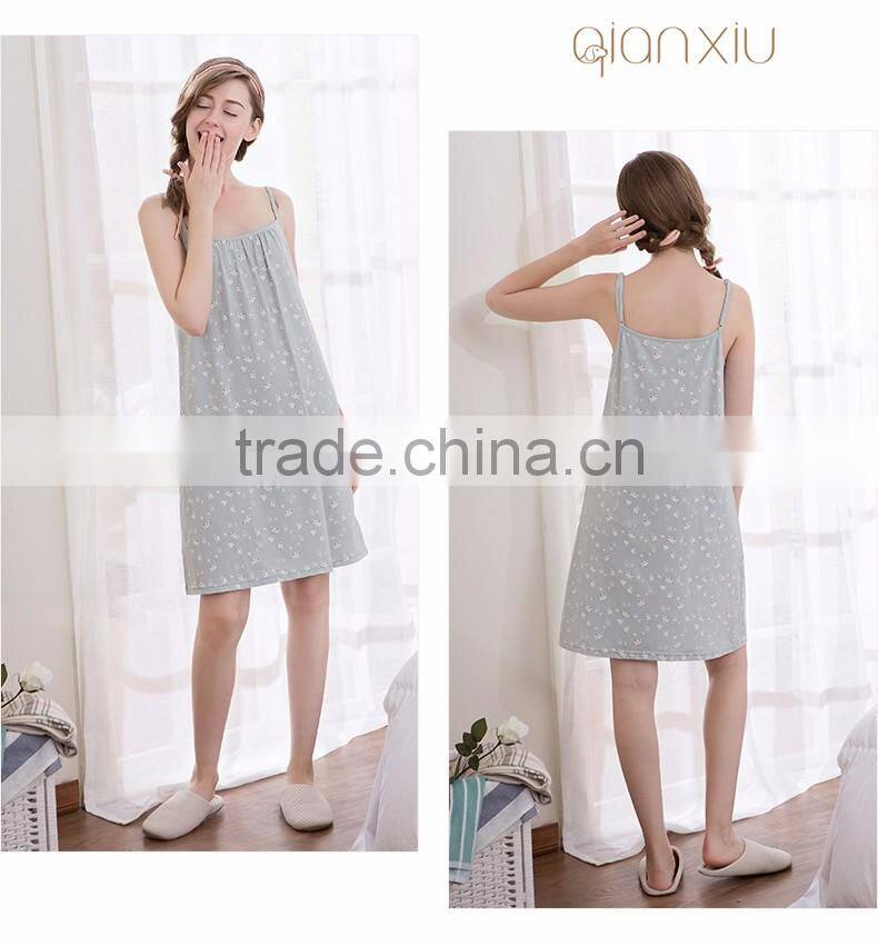 Wholesale china merchandise Qianxiu cotton enchanting night dress