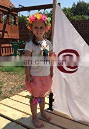 Rose flower lei garland rose headband silk headband lei headband kauai headband